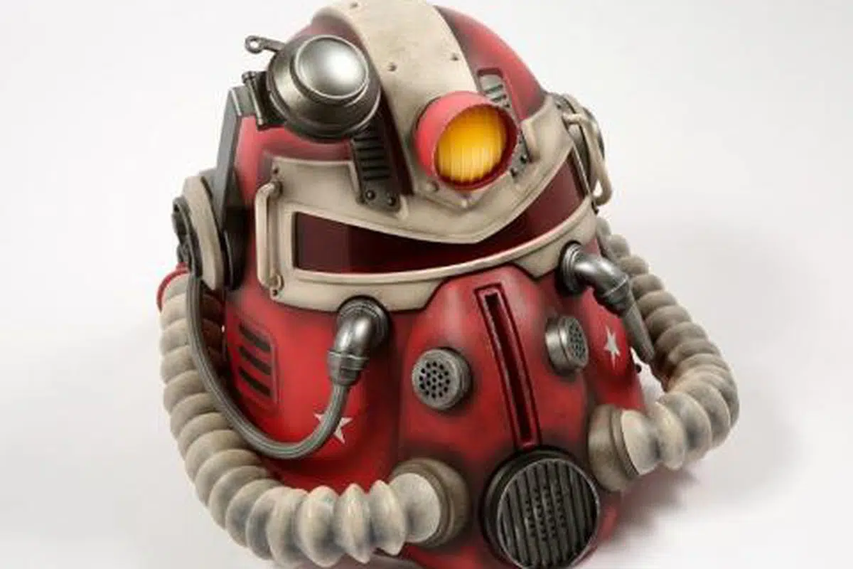 power armor collectible helmet that was recalled due to mold