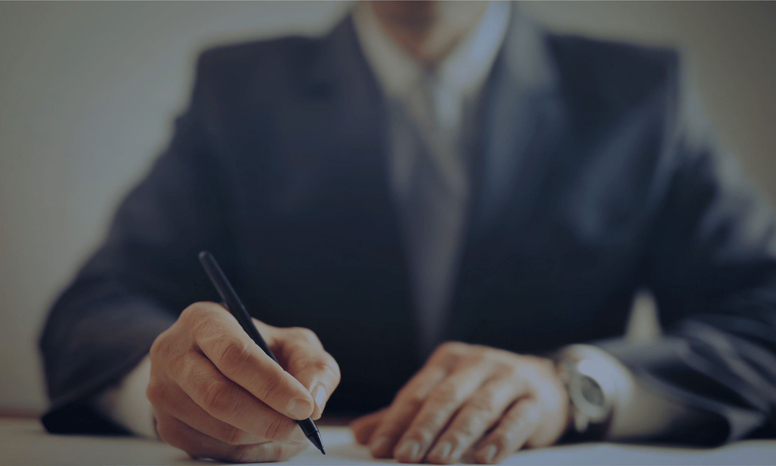 When a man signing agreement
