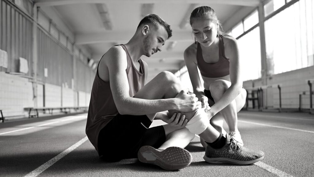 slip and fall at running track