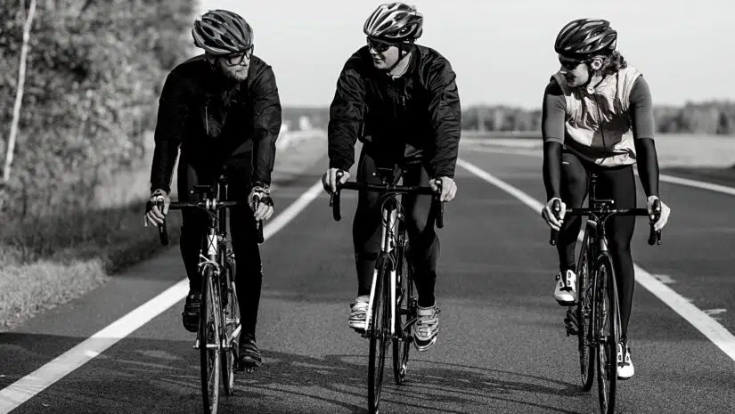 cyclists before hit and run accident