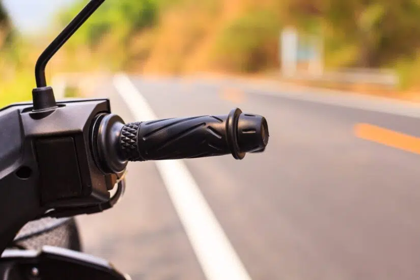 Motorcycle handle photo