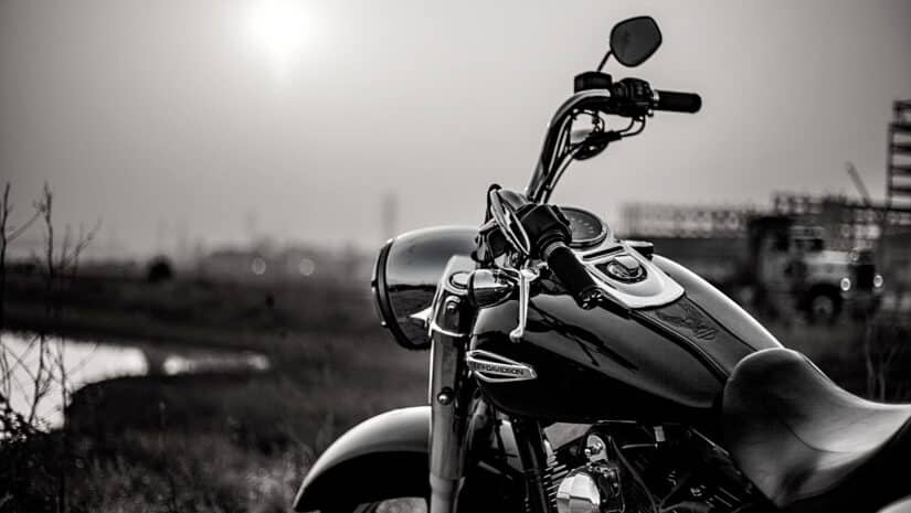 motorcycle before accident