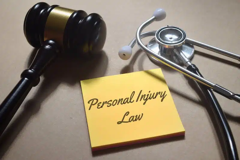 Law Hammer, A Stethoscope And A Note Block