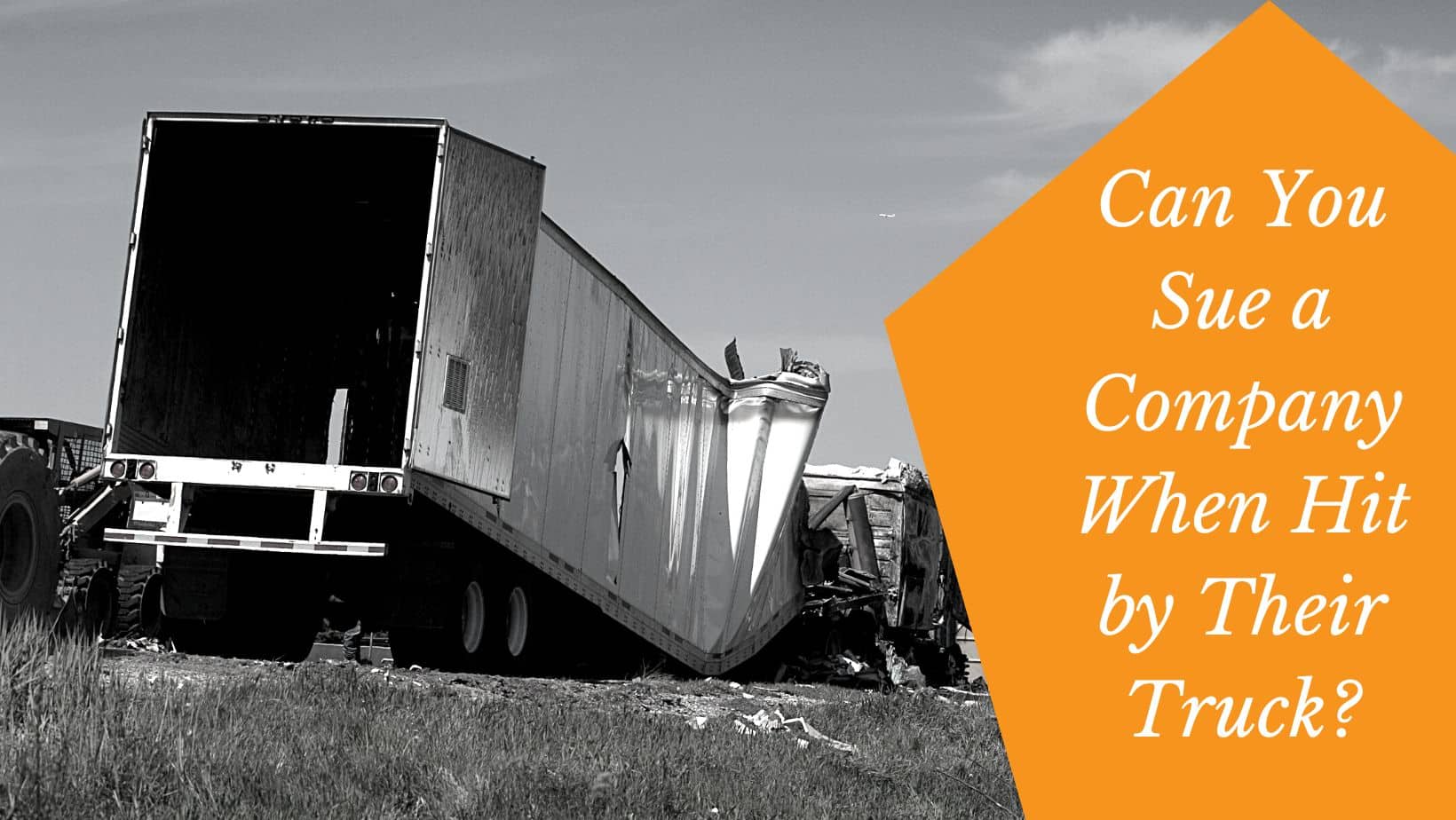 Can You Sue a Company When Hit by Their Truck?