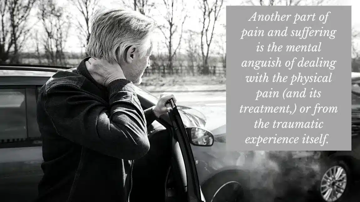 car accident victim with injury after a car accident