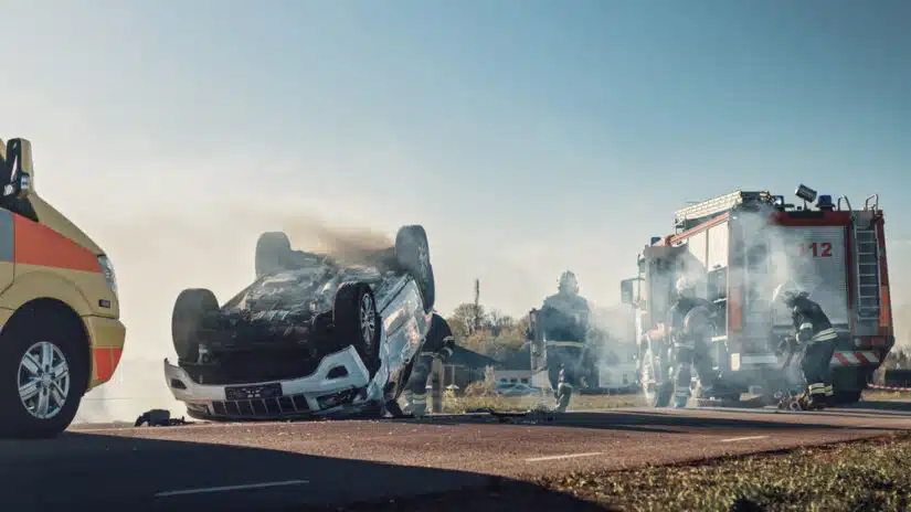 Photo of a Car Crash Scene