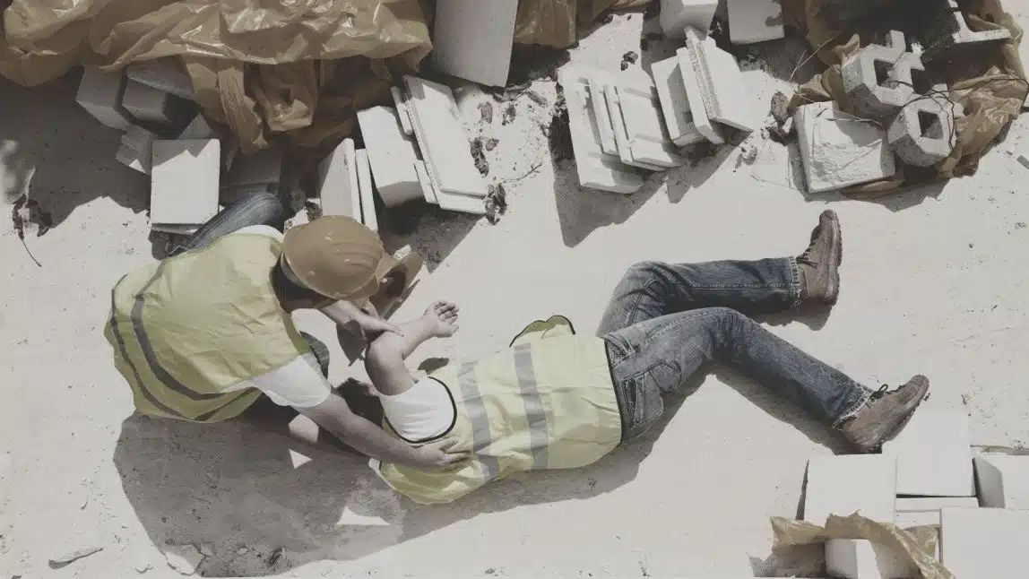 worker after construction accident