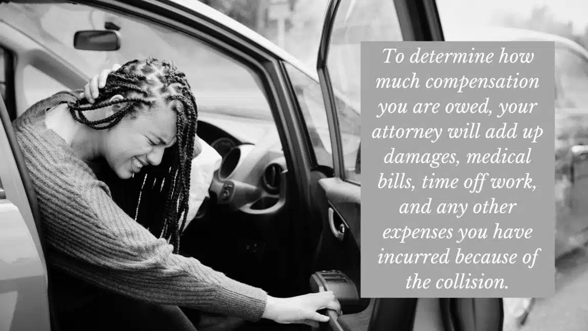 victim suffering injury after a rear-end auto accident