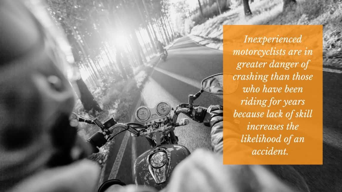 motorcycle before an accident