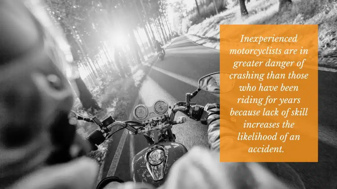 motorcycle before an accident