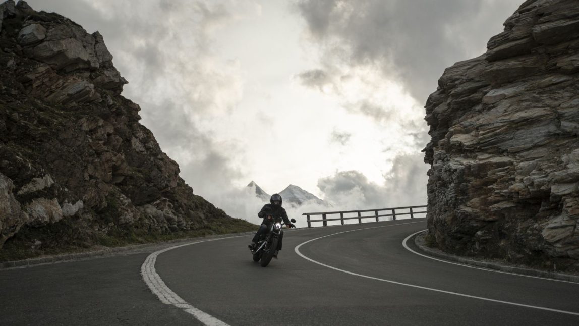 motorcycle before an accident