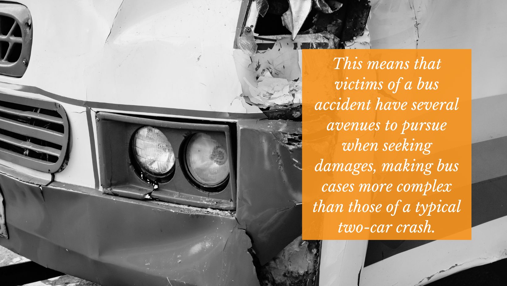 figuring out whose fault it is in a bus accident