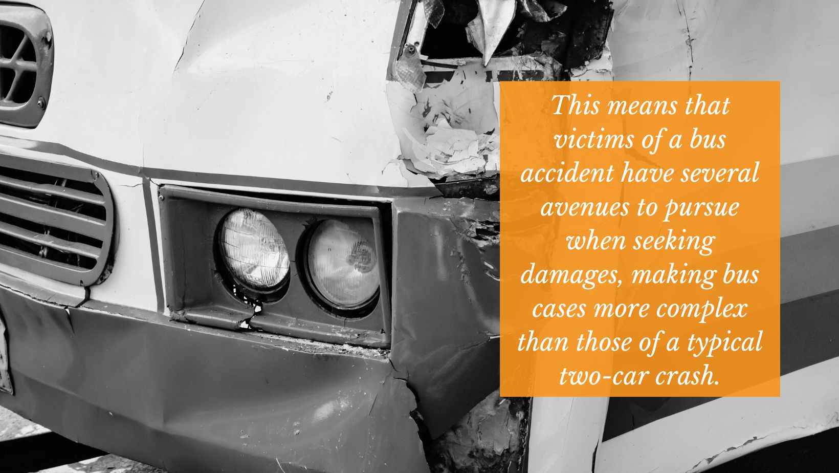figuring out whose fault it is in a bus accident