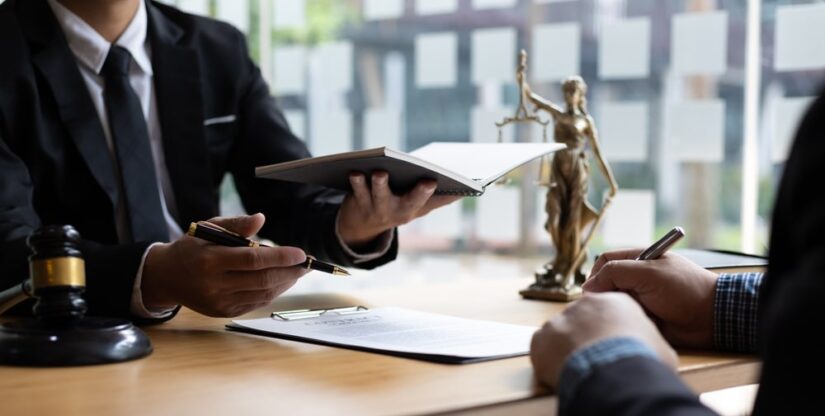 Client In A Meeting With A Lawyer