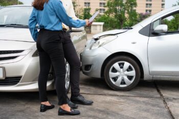 Exchanging numbers after a car accident