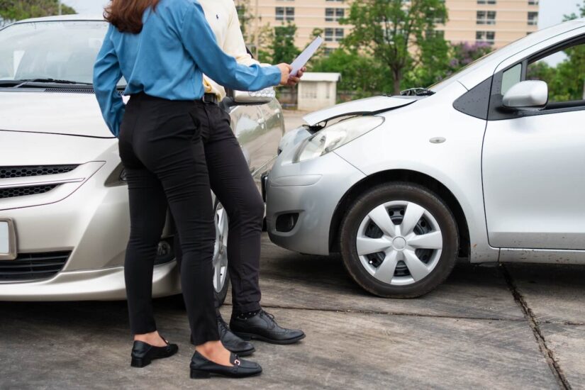 Exchanging numbers after a car accident